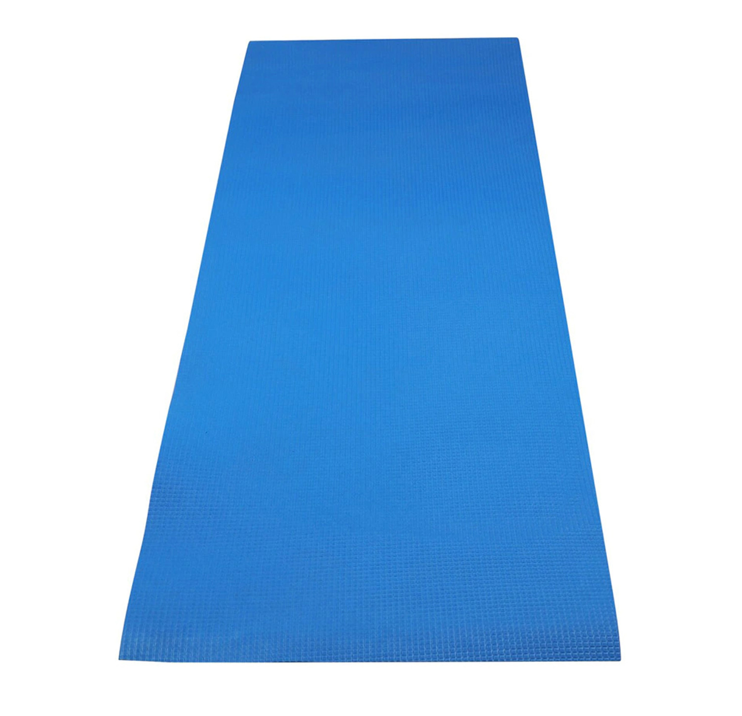 Kuber Industries 4 MM Extra Thick Yoga mat for Gym Workout and Flooring Exercise Long Size Yoga Mat for Men and Women, 6 x 2 Feet (Blue)-33_S_KUBQMART11580
