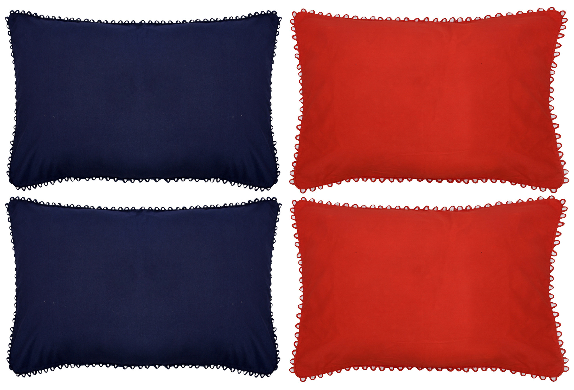 Kuber Industries 4 Piece Cotton Pillow Cover Set-17