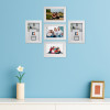 4 x 6 Inches Small Photo Frame Set of 5 | Plexi Glass | White Photo Frame for Hanging Wall Decor | Photoframe for Living Room, Bedroom Wall, Home and Office Décor