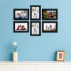 4 x 6 Inches Small Photo Frame Set of 6 | Plexi Glass | Black Frames for Hanging Wall Decor | Photoframe for Living Room, Bedroom Wall, Home and Office Decor