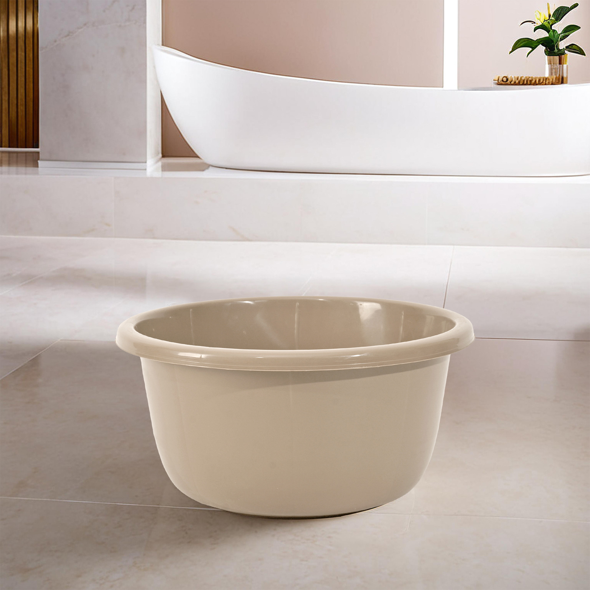 Kuber Industries 40 Liters Multipurpose Bath Tub for Bathroom  Suitable for Indoor and Outdoor Use  Durable  Lightweight Tub for Washing Clothes  Utensils  Coffee