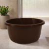 40 Liters Multipurpose Bath Tub for Bathroom | Suitable for Indoor and Outdoor Use | Durable &amp; Lightweight Tub for Washing Clothes &amp; Utensils | Brown