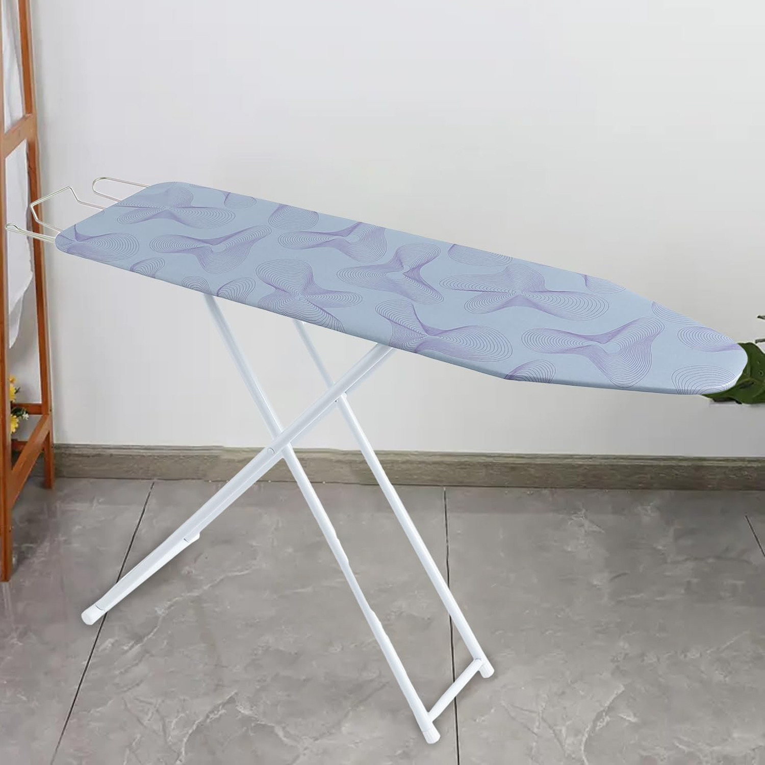 Kuber Industries 42 Inch Ironing Board For Clothes|Adjustable Height Ironing Stand|Press Table for Home (Multi)