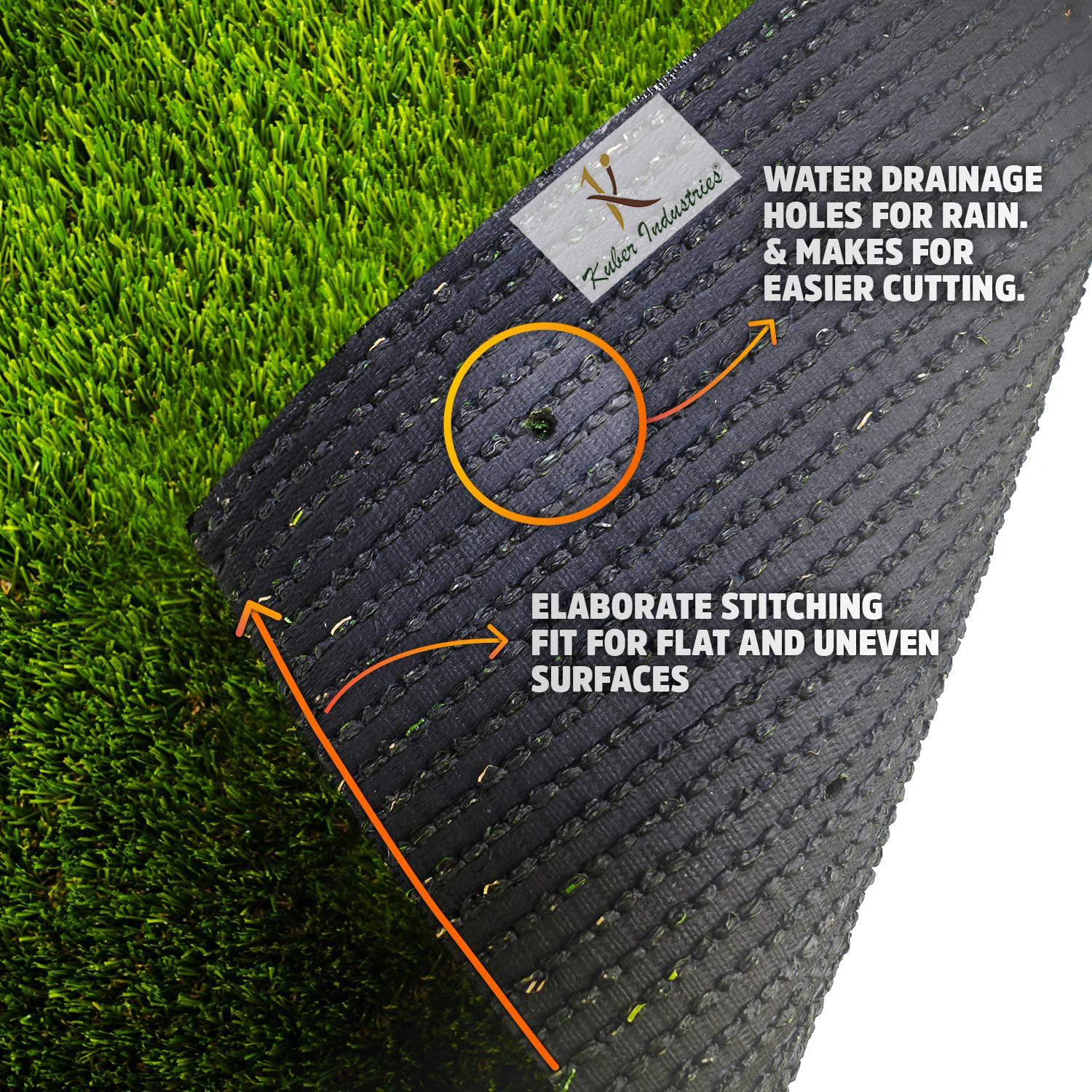 Kuber Industries 45 MM Artificial Grass Mat for Balcony Or Doormat, Artificial Grass (16
