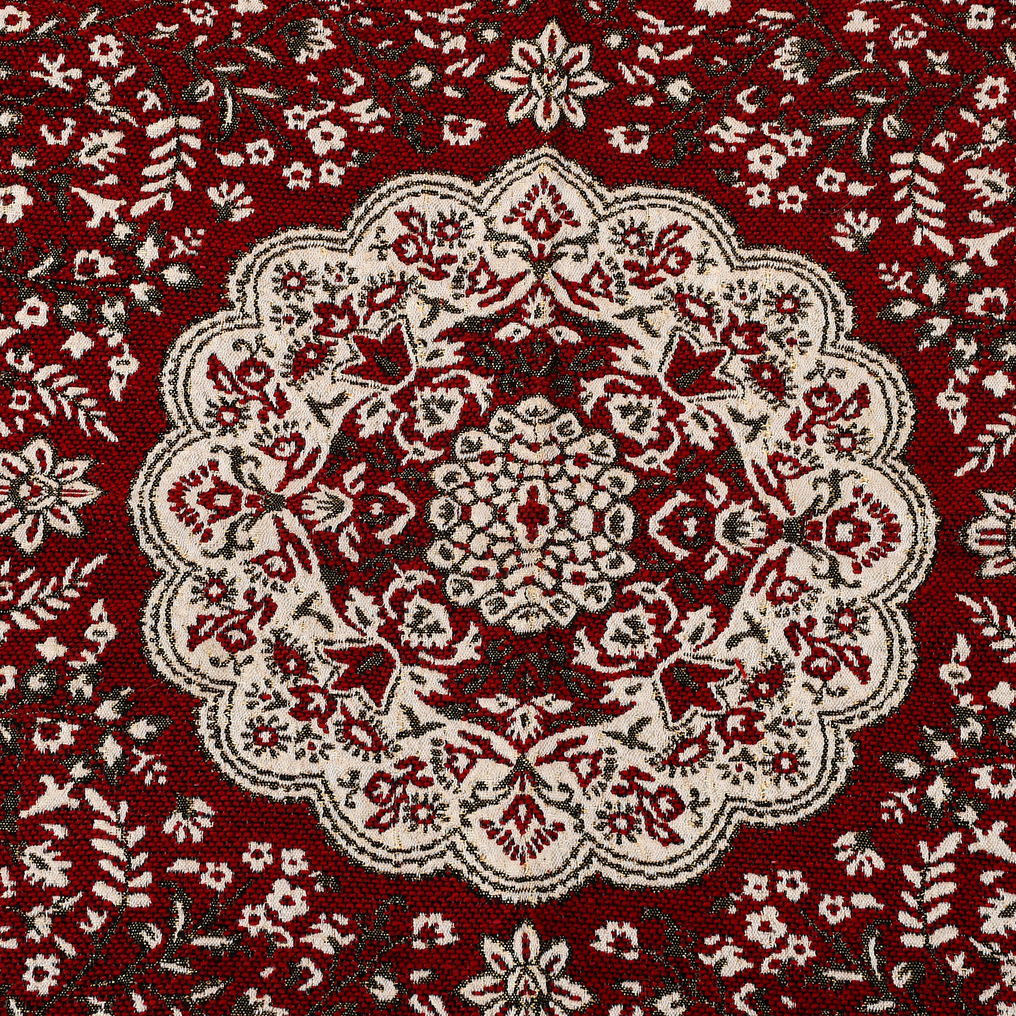 Kuber Industries 4.5 x3 Feet  Superfine Velvet Carpet|Rug|Living Room|Bedroom|Hall (Maroon)