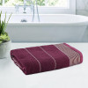 450 GSM Soft Blend Cotton Bathing Towel For Men/Women | Fade/Wrinkle Resistant Towels For Bath | 30x60 Inches - Maroon