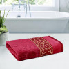 450 GSM Soft Blend Cotton Bathing Towel For Men/Women | Fade/Wrinkle Resistant Towels | 30x60 Inches - Velvet Maroon