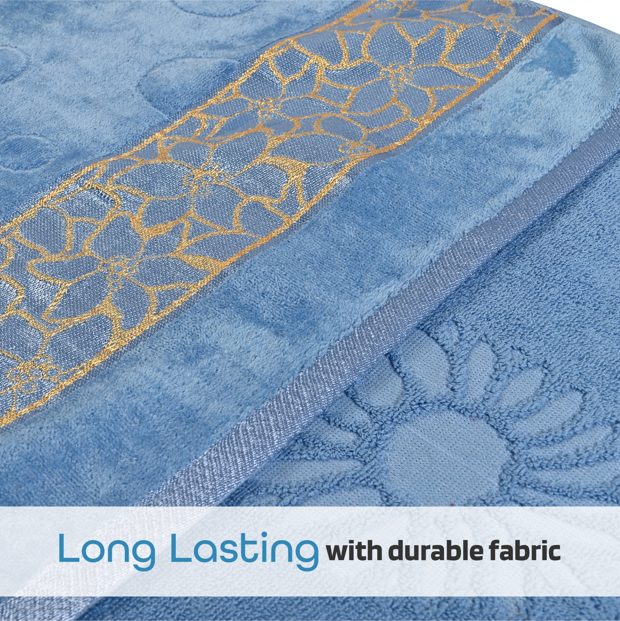 Kuber Industries 450 GSM Soft Blend Cotton Bathing Towel For MenWomen  FadeWrinkle Resistant Towels  30x60 Inches - Velvet Blue