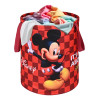 45L Foldable Dirty Clothes Laundry Basket With Handles For Washing - Baby Unwashed Dress Bin/Storage Box | Disney Mickey - Maroon