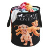 45L Foldable Dirty Clothes Laundry Basket With Handles For Washing - Baby Unwashed Dress Bin/Storage Box | Disney Lion King - Black