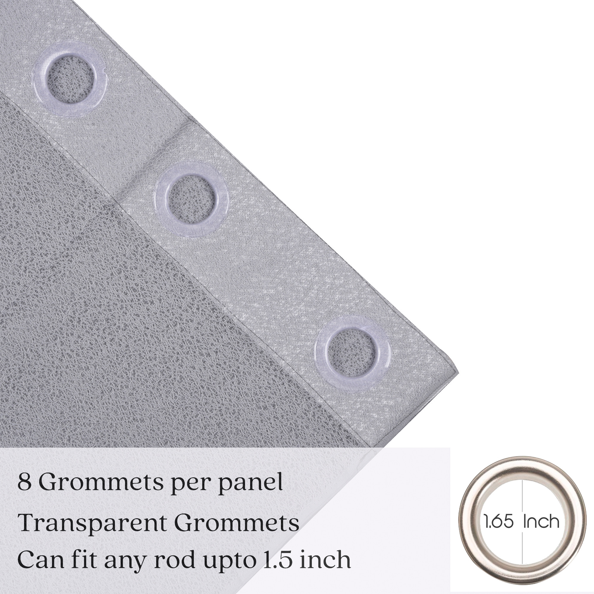 Kuber Industries 5 Feet Stylish Curtains for Living Room  Bedroom  Light Control  Pests Preventive Window Parde for Pooja Room  Home Decor  Web Net - Grey