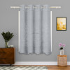 5 Feet Stylish Curtains for Living Room &amp; Bedroom | Light Control &amp; Pests Preventive Window Parde for Pooja Room &amp; Home Decor | Frill Net - Grey