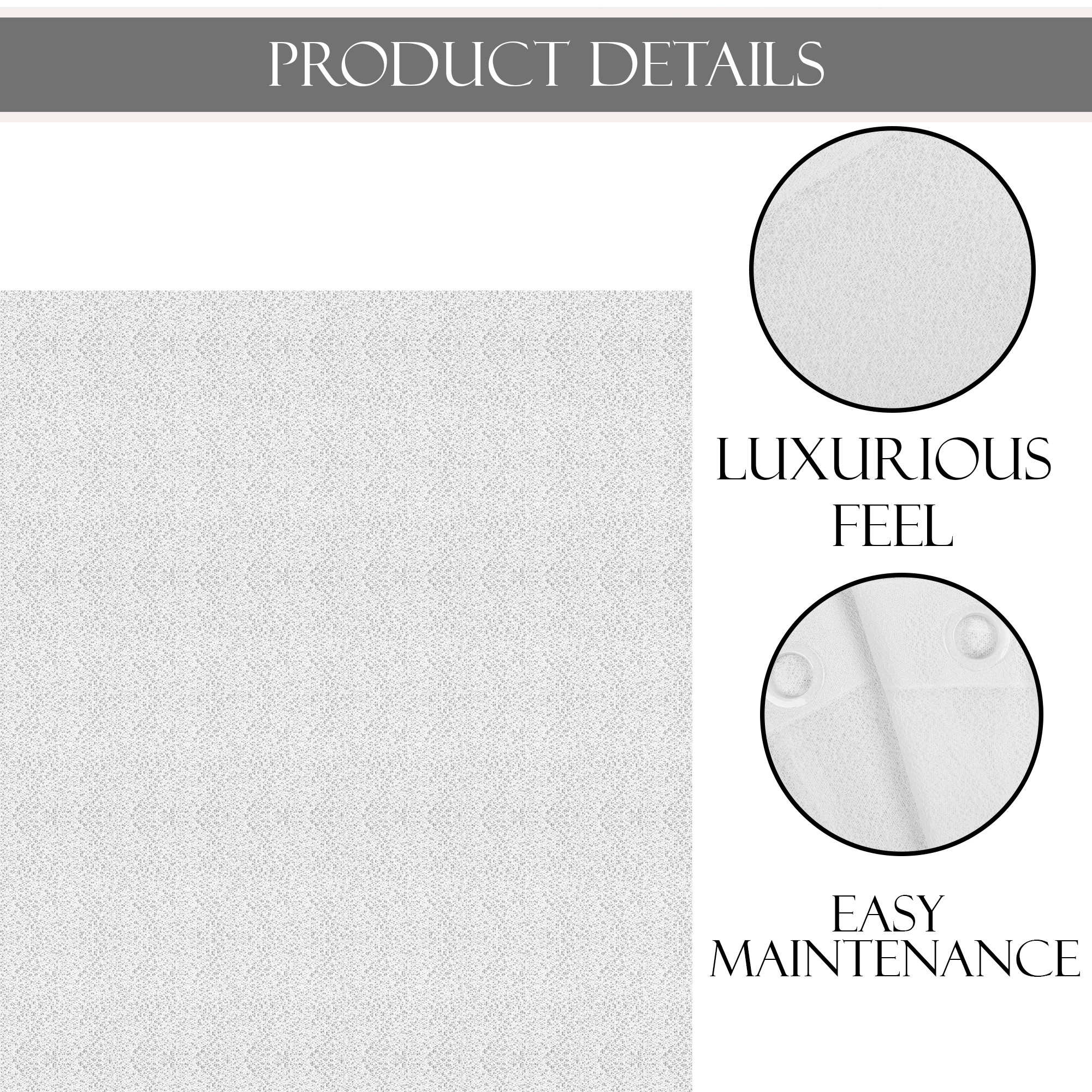 Kuber Industries 5 Feet Stylish Curtains for Living Room  Bedroom  Light Control  Pests Preventive Window Parde for Pooja Room  Home Decor  Web Net - White