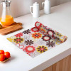 5 Meter EVA Anti Slip Kitchen Shelf Mats Roll | Shelf Liners for Kitchen Shelves &amp; Fridge | Multipurpose Cupboard Sheets for Wardrobes &amp; Drawers | Flower S4 - Multicolor