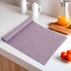 5 Meters Waterproof &amp; Durable Kitchen Mats for Shelf Liner Roll | Wipeable Fridge Sheets for Shelves Cabinet Drawer | Barik Check Print - White &amp; Maroon