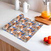 s Waterproof Wardrobe Shelf Liners for Kitchen Shelves | Multipurpose Almari, Fridge & Cupboard Sheets for Wardrobe | Flower Design- Blue