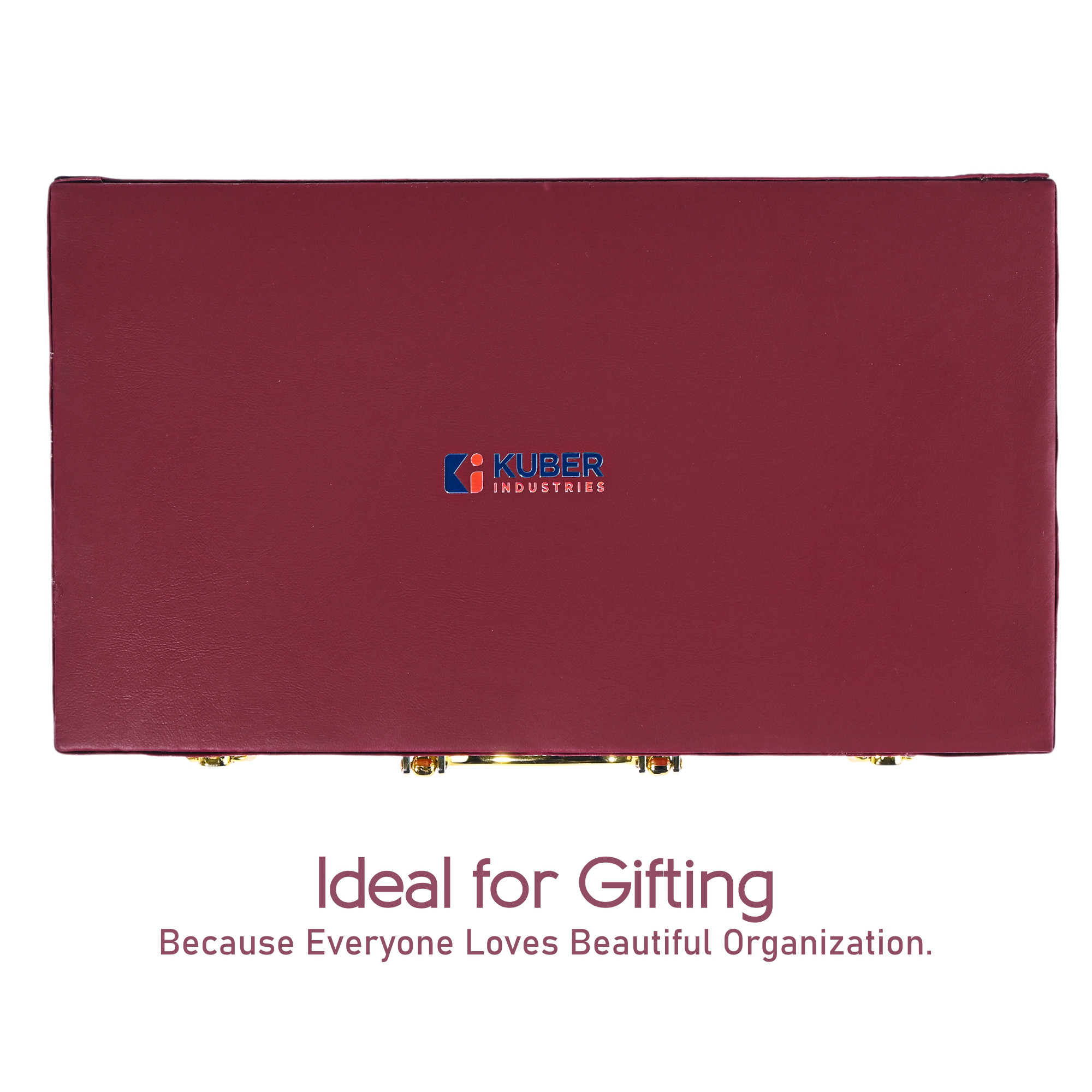 Kuber Industries 5 Rod Premium Faux Leather Bangles Box for WomenBride with Handle  BangalBangle Organizer Box  ChuriChudi Box for Women Bridal  Bangles Organisers Box  Maroon