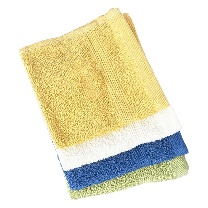 Kuber Industries 525 GSM Cotton Face towels |Super Soft, Quick Absorbent & Anti-Bacterial|Gym & Workout Towels|Pack of 4 (Multicolor)