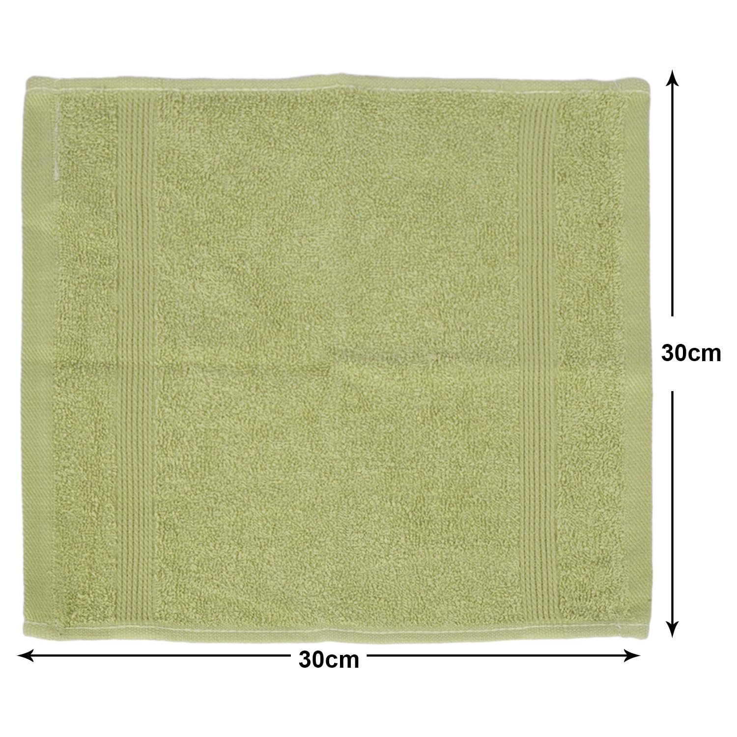 Kuber Industries 525 GSM Cotton Face towels |Super Soft, Quick Absorbent & Anti-Bacterial|Gym & Workout Towels|Pack of 2 (Blue & Green)