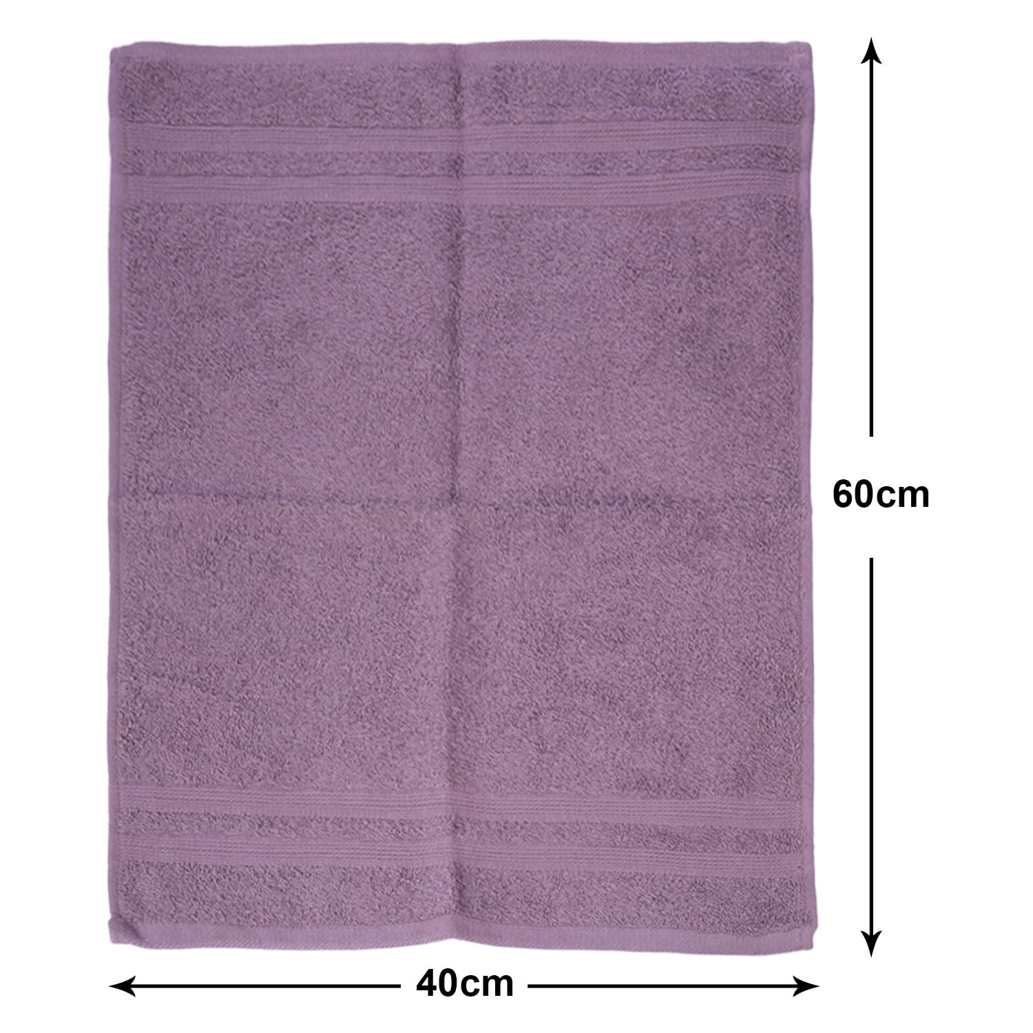 Kuber Industries 525 GSM Cotton Hand towels |Super Soft, Quick Absorbent & Anti-Bacterial|Gym & Workout Towels|Pack of 2 (Purple & Green)