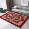 5x7 ft Carpet for Living room | Carpet &amp; Rugs for Bedroom | Rug Runner for Hall | Floor Carpet for Home | Velvet Sitting Carpet for Home | Flower Design - Red