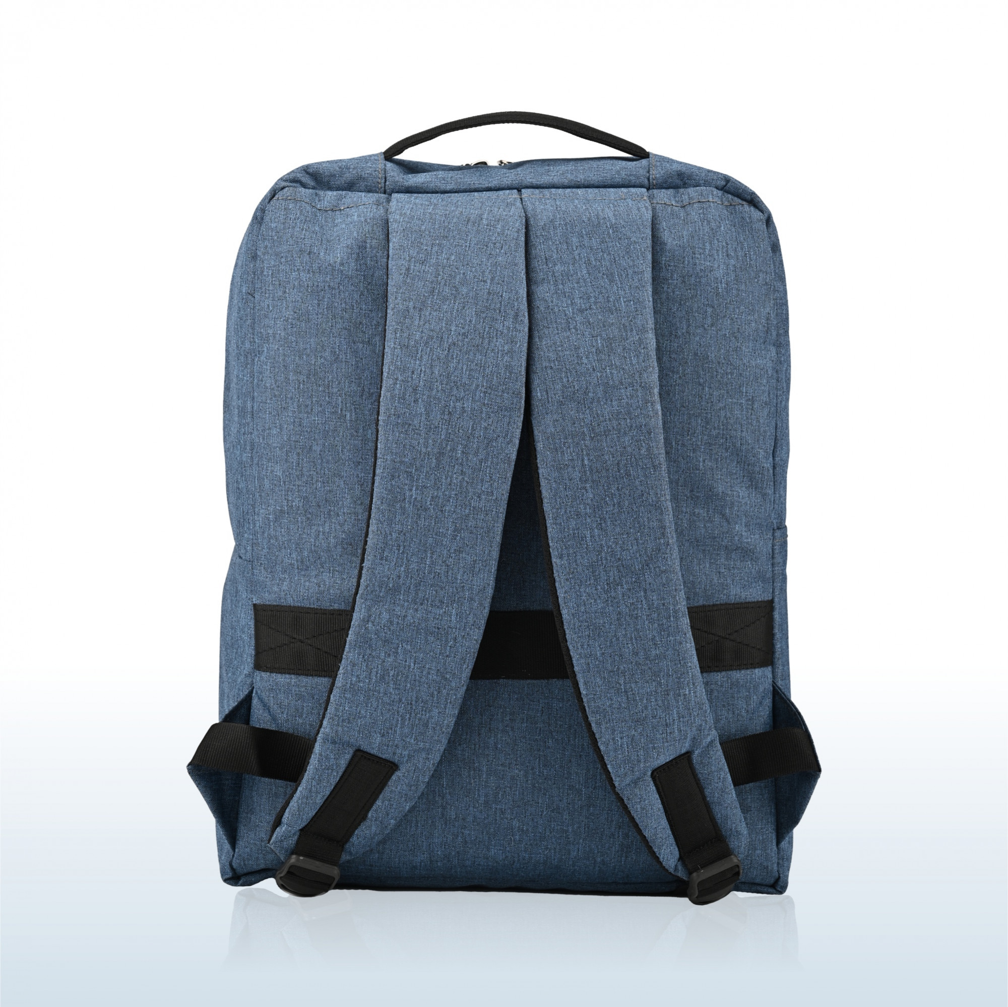 Kuber Industries 6 Compartment  3 Zipper  Multi-Functional Office Bags for Men  Advanced Anti-Theft Laptop Backpack for College  Business Laptop Bag for Women  Navy Blue