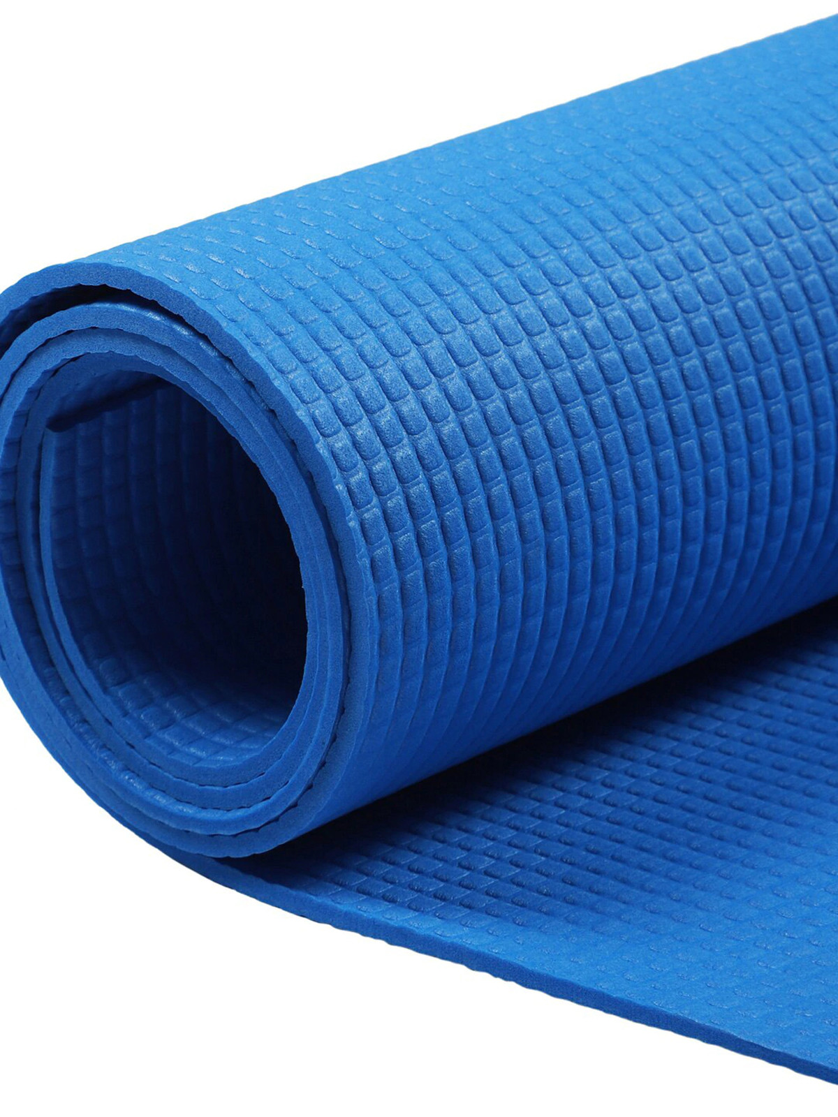 Kuber Industries 6 MM Extra Thick Yoga mat for Gym Workout and Flooring Exercise Long Size Yoga Mat for Men and Women, 6 x 2 Feet (Blue)-33_S_KUBQMART11592