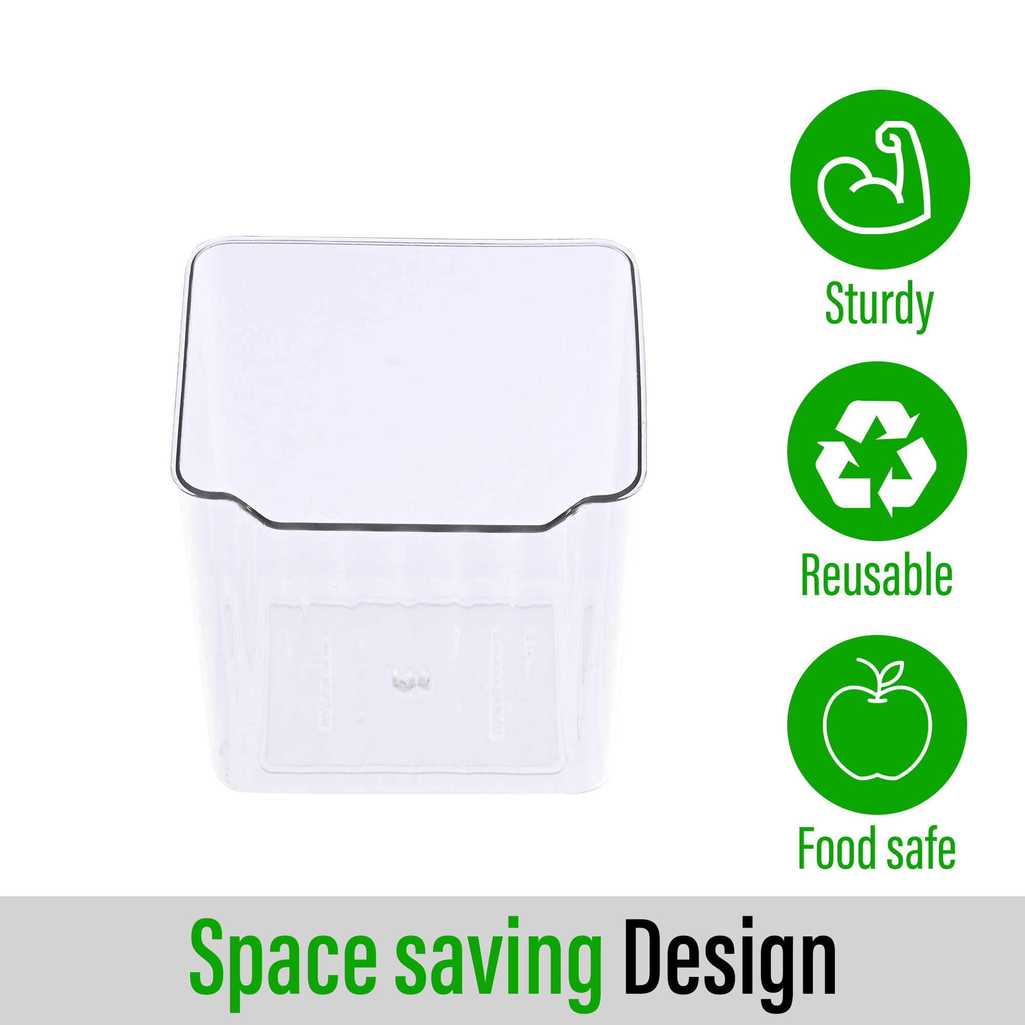 Kuber Industries 6 Piece Fridge Organizers Storage Box Set  Chopped Vegetable  Coriander Container For Refrigerators  Drawer  Kitchen Accessories Items Box  Transparent