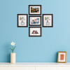 6 x 8 Inches Medium Photo Frame Set of 5 for Hanging Wall Decor | Plexi Glass | Picture Frames for Home Decor and Office | Photoframe for Living Room and Bedroom Wall | Brown