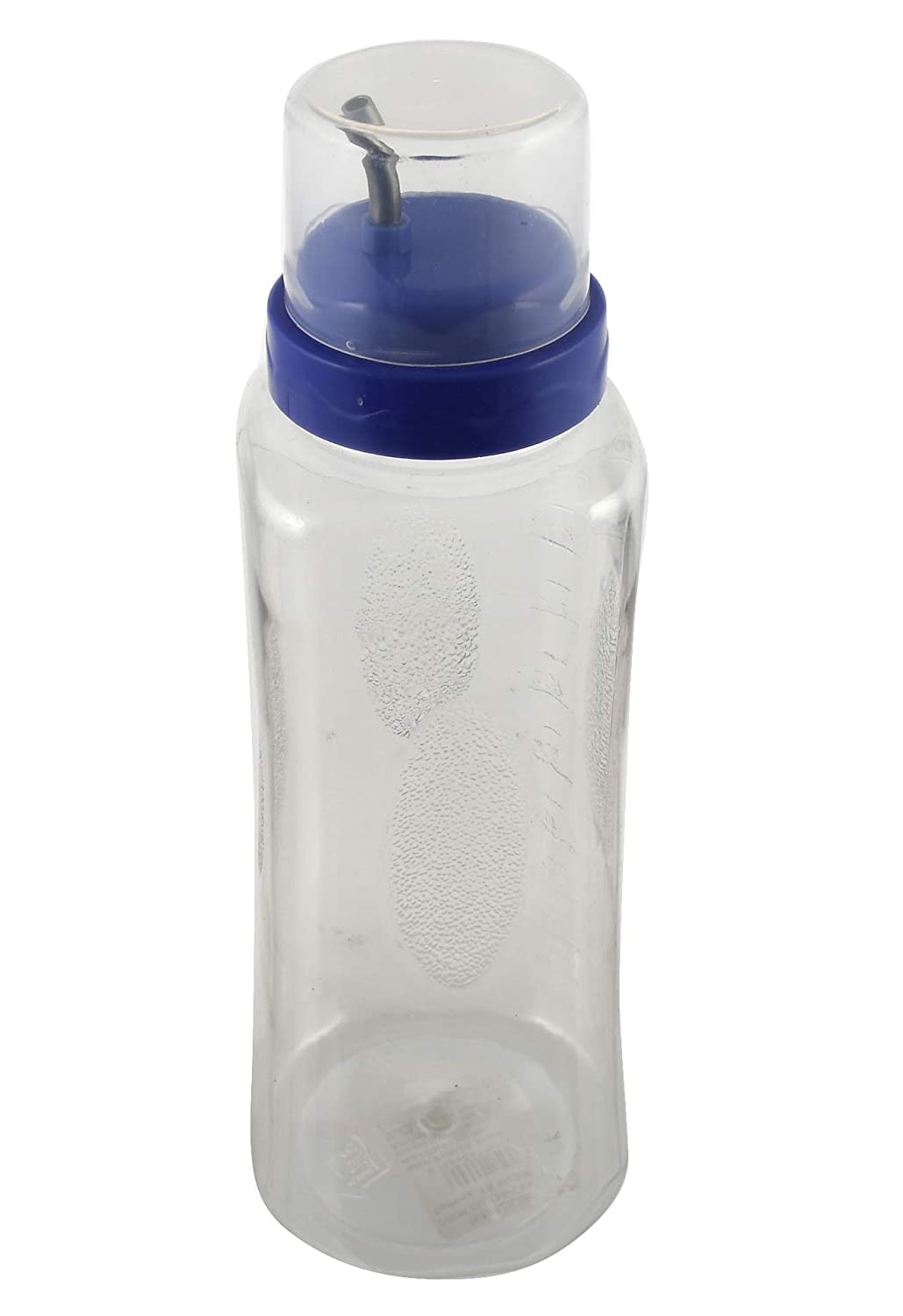 Kuber Industries 600 ML Transparent Olive Oil Dispenser, Oil Container With Stainless Steel Spout (Purple)