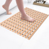 60x40 cm Anti-Skid Mat for Bathroom with Rubber Base | Shower Mats for Bathroom Anti Slip | Foot Mat for Preventing Slips &amp; Falls in Wet Areas | Stripe Design - Beige