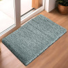 60x40 cm Microfiber Water Absorbent Bathroom Mats Anti Slip | Door Mats for Bathroom Entrance | Soft Comfort for Feet, Keeps Floor Dry &amp; Safe | Plain Rabbit Fur - Grey