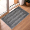 60x40 cm Microfiber Water Absorbent Bathroom Mats Anti Slip | Door Mats for Bathroom Entrance | Soft Comfort for Feet, Keeps Floor Dry & Safe | Micro Lining - Grey