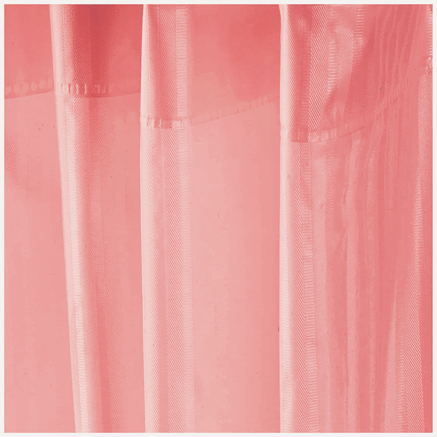 Kuber Industries 7 Feet PVC Shower Curtain/AC Curtain For Bathroom, Living Room With 8 Hooks (Pink)