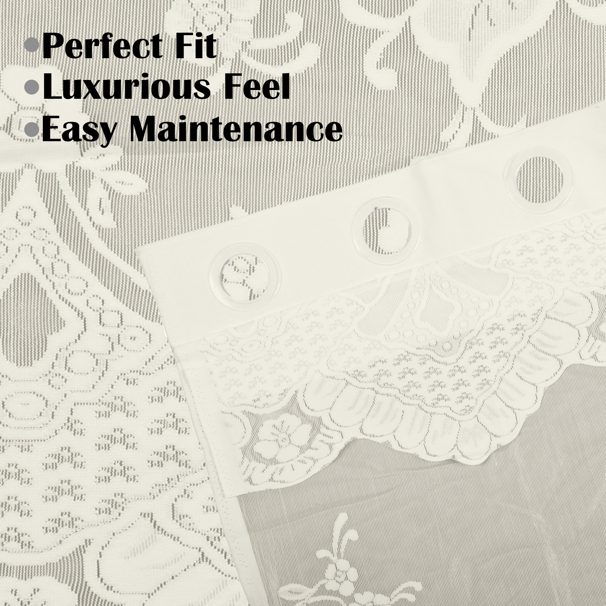 Kuber Industries 7 Feet Stylish Curtains for Living Room  Bedroom  Light Control  Pests Preventive Door Parde for Pooja Room  Home Decor  Frill Net - Cream