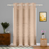 7 Feet Stylish Curtains for Living Room & Bedroom | Light Control & Pests Preventive Door Parde for Pooja Room & Home Decor | Frill Net - Golden