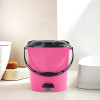 7 Ltr Plastic Dustbin for Home with Pedal, Lid &amp; Handle | Dustbin for Kitchen, Bathroom &amp; Office | Garbage Bin for Wet or Dry Waste | Ultra- Pink &amp; Black