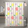 71x71 Inch Waterproof Shower Curtains For Bathroom with 12 Rings | Washroom Partition Screen &amp; Wall Divider Parda For Bath | JY-2-3 | Multi Firework Print - White