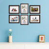 8 x 10 Inches Large Photo Frame Set of 6 for Hanging Wall Decor | Plexi Glass | Picture Frames for Home Decor and Office | Photoframe for Living Room and Bedroom Wall | Brown
