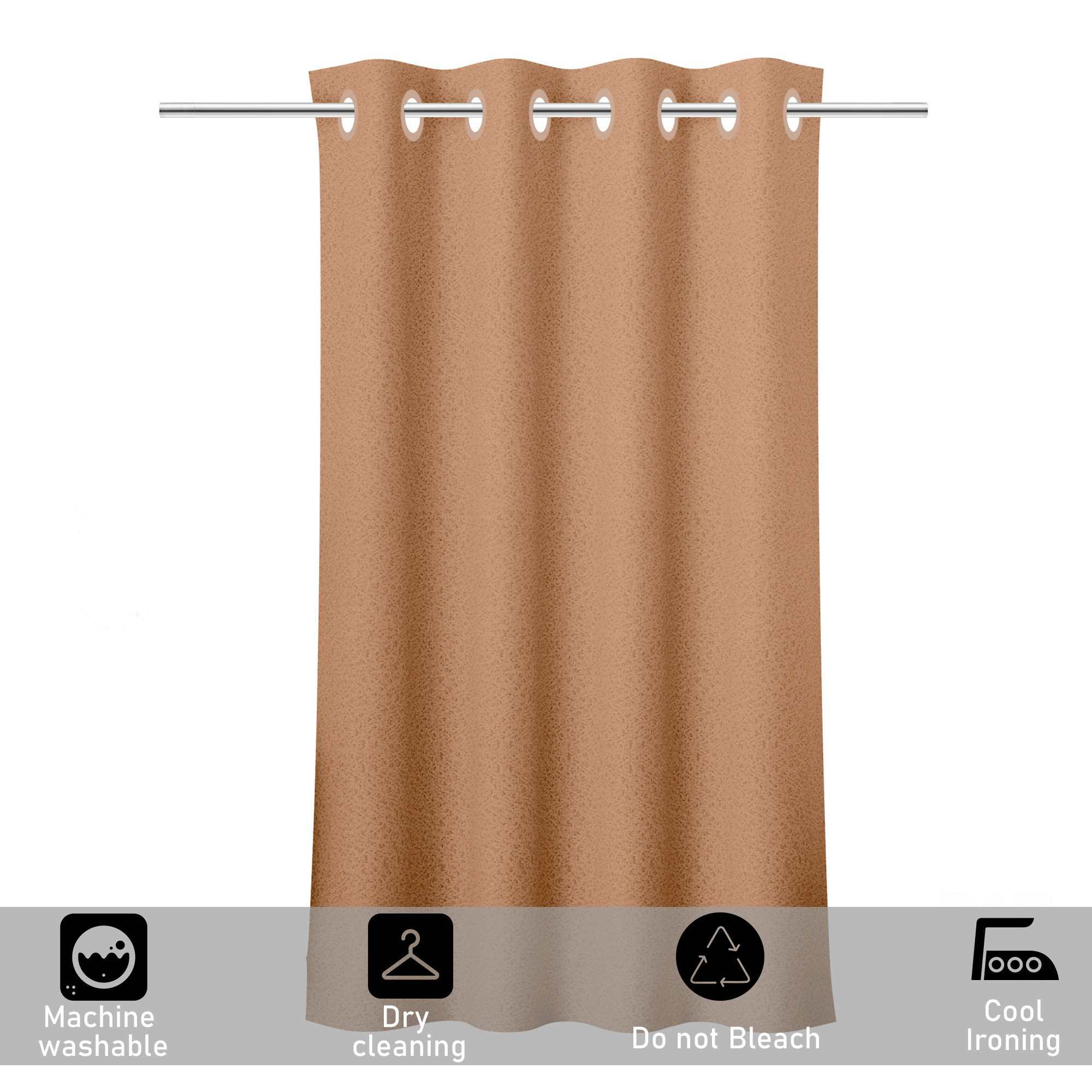 Kuber Industries 9 Feet Stylish Curtains for Living Room  Bedroom  Light Control  Pests Preventive Door Parde for Pooja Room  Home Decor  Web Net - Golden