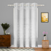 9 Feet Stylish Curtains for Living Room &amp; Bedroom | Light Control &amp; Pests Preventive Door Parde for Pooja Room &amp; Home Decor | Frill Net - White