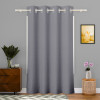 9 Feet Stylish Curtains for Living Room & Bedroom | Light Control & Pests Preventive Door Parde for Pooja Room & Home Decor | Web Net - Grey