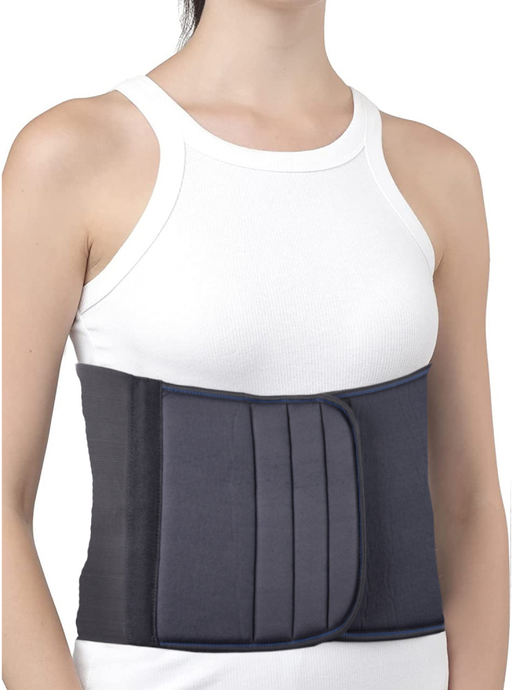 Kuber Industries Abdominal Belt | Abdominal Belt After Delivery For Tummy Reduction | Pregnancy Belt | Abdominal Binder | Fat Reduction Belt | Size-XL |9&quot;|Gray