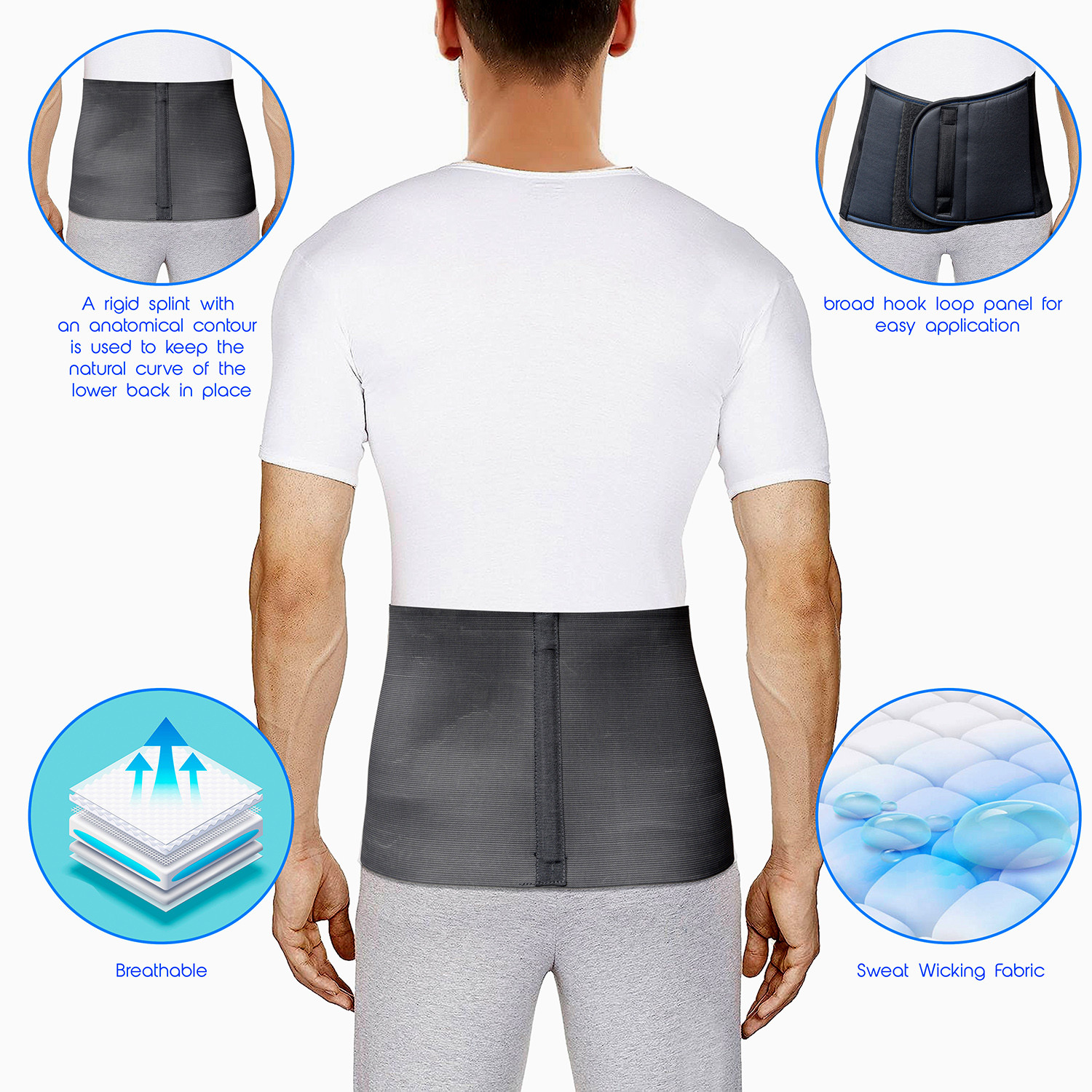 Kuber Industries Abdominal Belt | Abdominal Belt After Delivery For Tummy Reduction | Pregnancy Belt | Abdominal Binder | Fat Reduction Belt | Size-XXXL |9