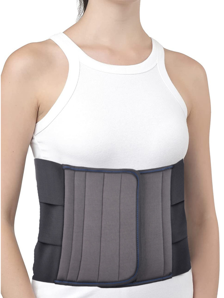 Kuber Industries Abdominal Belt | Abdominal Belt After Delivery For Tummy Reduction | Pregnancy Belt | Abdominal Binder | Fat Reduction Belt | Size-XXL |8&quot;|Gray