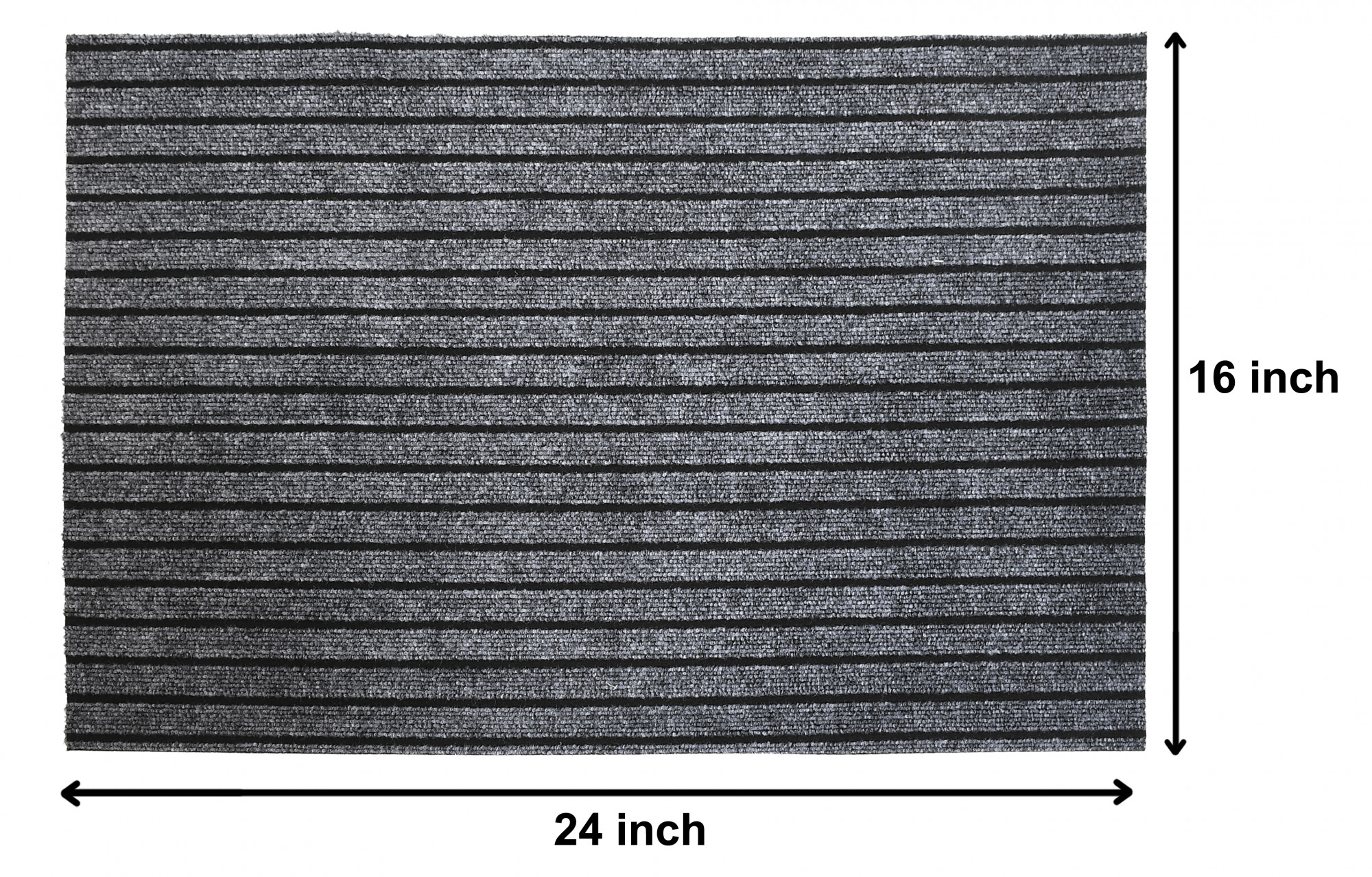 Kuber Industries All Weather Entry and Back Yard Door Mat, Non-Slip Rubber Backing, Absorbent and Waterproof, Dirt Trapping Rugs for Entryway -16