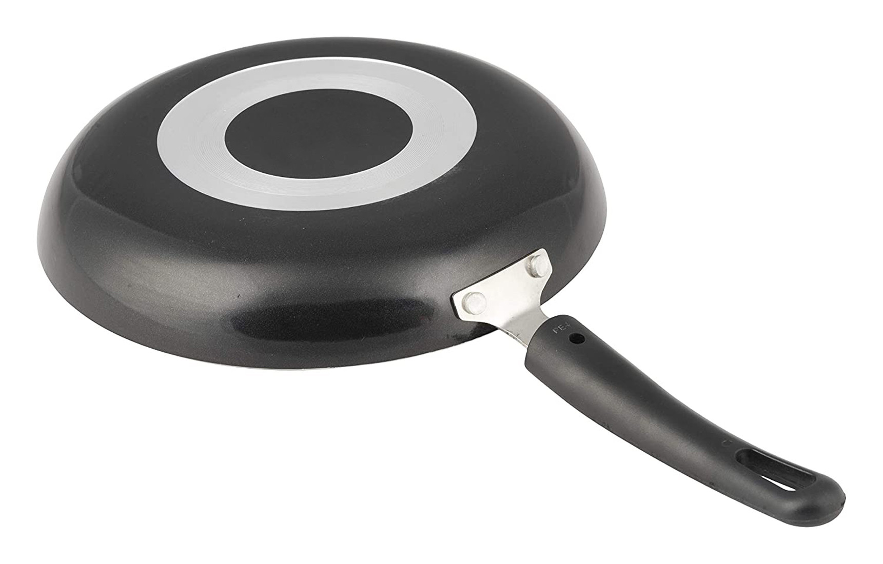 Kuber Industries Aluminium Non Stick Induction Base Frying Pan/Tapper Pan ,20 Cm (Black)-KUBMRT11738