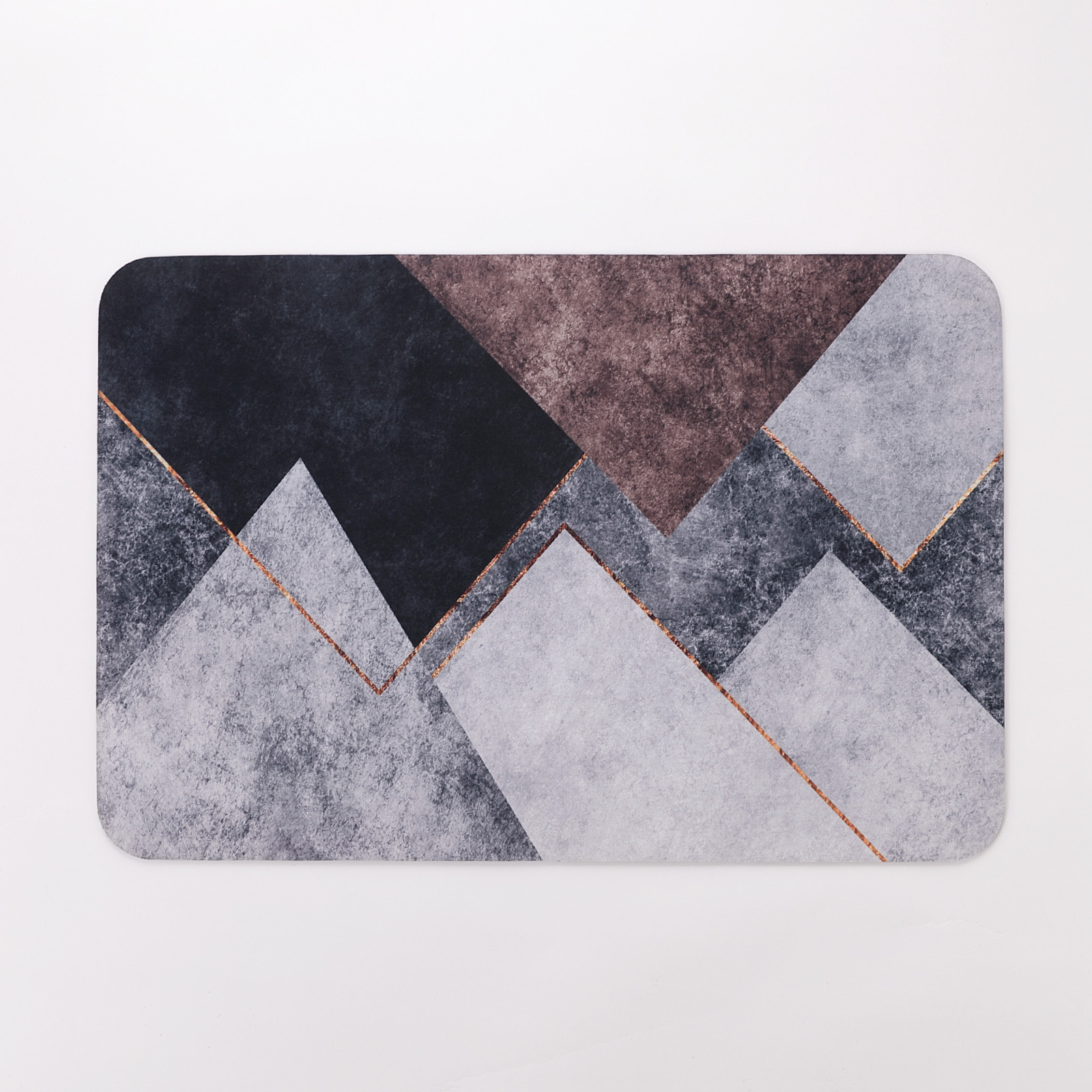 Kuber Industries Anti Skid Bathroom Mat|Rubber Floor Mat for Home|Idol for Bathroom, Kitchen, Bedroom (Multi)