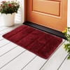 Anti-Skid Door Mats For Home | Soft, Washable Microfibre &amp; Water Soaking Floor/Bathroom Mat - Maroon