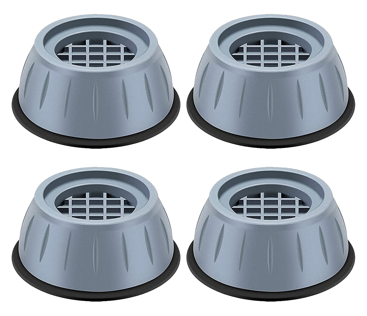 Kuber Industries Anti Vibration Pads for Washing Machine/Fridge/Home Furniture: (Grey)-45KM047